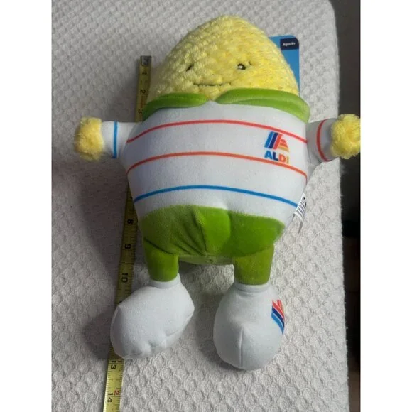Aldi Play Produce Crew Corn Carter Plush Toy Stuffed Collectible Gift Easter Fun - Picture 2 of 3